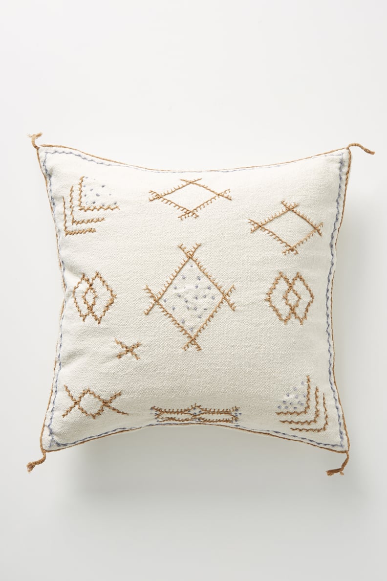 Joanna Gaines For Anthropologie Embroidered Sadie Pillow in White