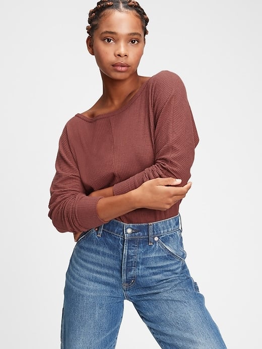 Gap Slub Dolman Ribbed T-Shirt