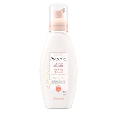 Aveeno用于敏感皮肤的超镇静泡沫洁面乳