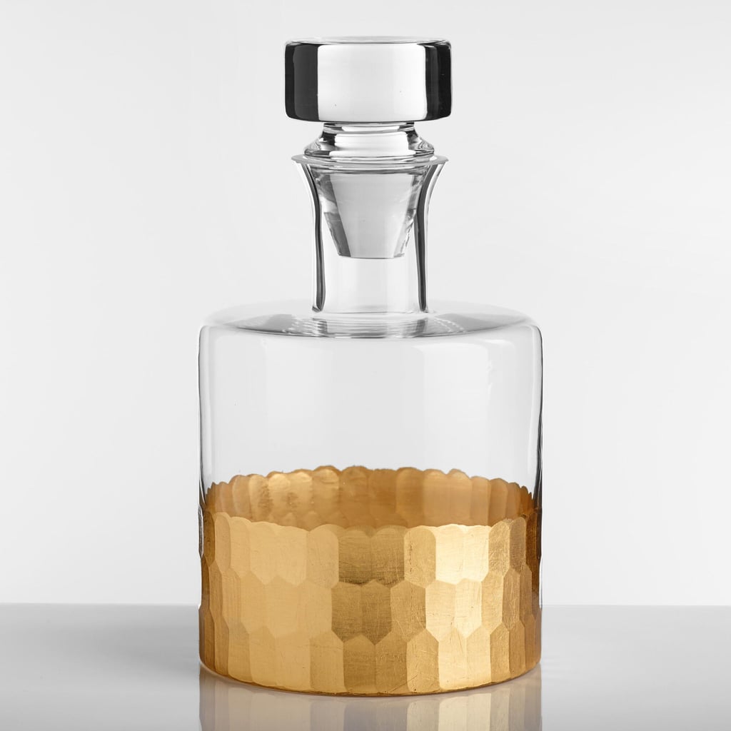 Gold Faceted Decanter