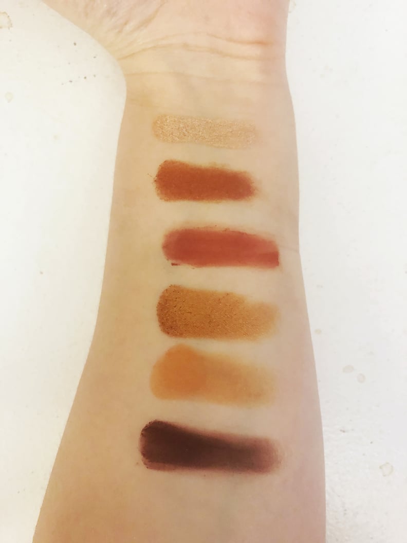 Too Faced Gingerbread Extra Spicy Eye Shadow Swatches Middle Row