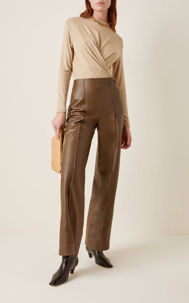 A Worthy Splurge: Vince Pintucked Leather Pants