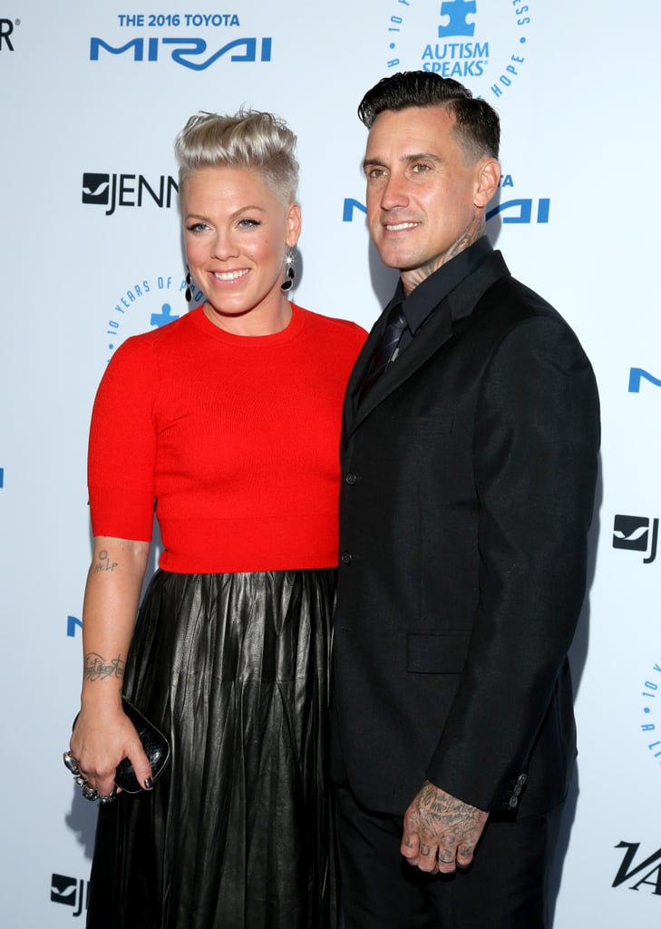 Pink and Carey Hart Red Carpet October 2015
