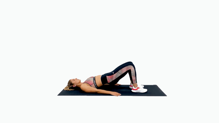 Glute Bridge March This 20 Minute Abs And Glutes Workout Is Just 3 