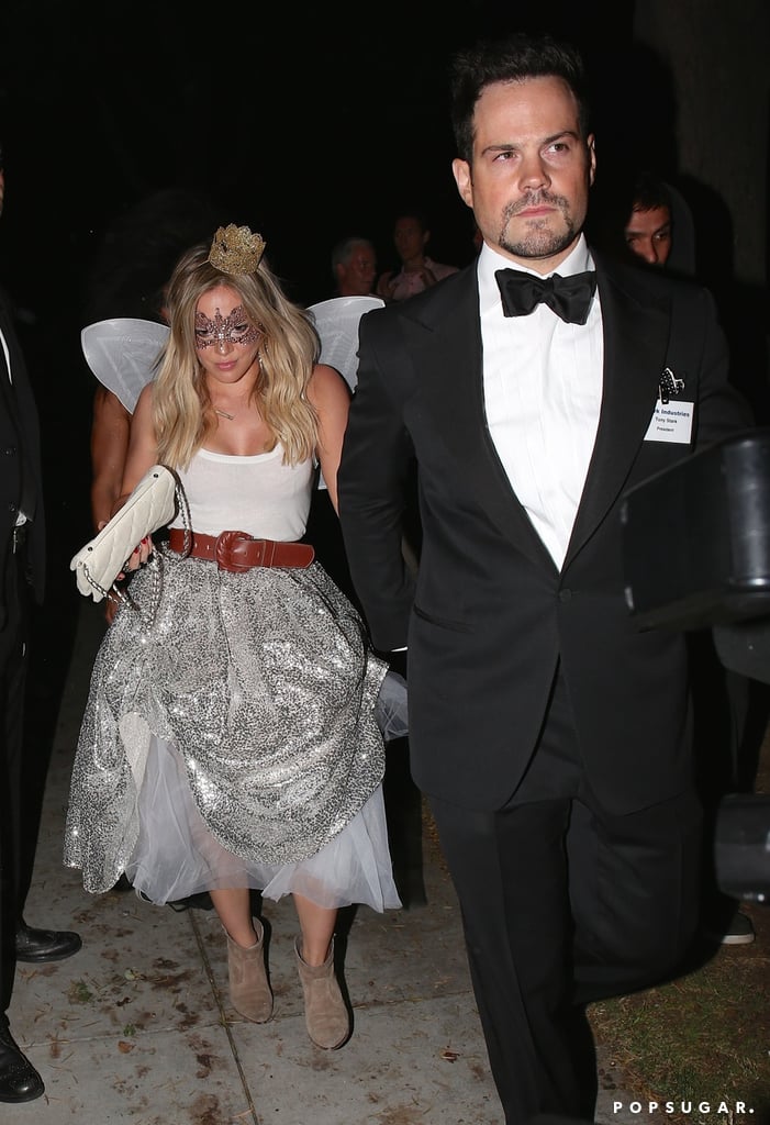 Hilary Duff and Mike Comrie Holding Hands on Halloween