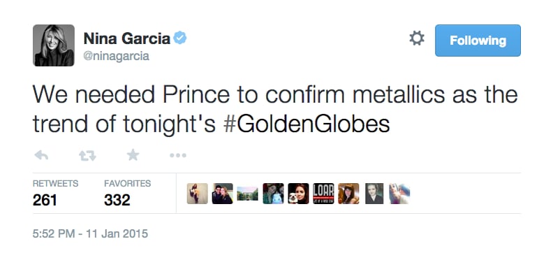 Even Nina Garcia, a Project Runway veteran, was looking to Prince for guidance.