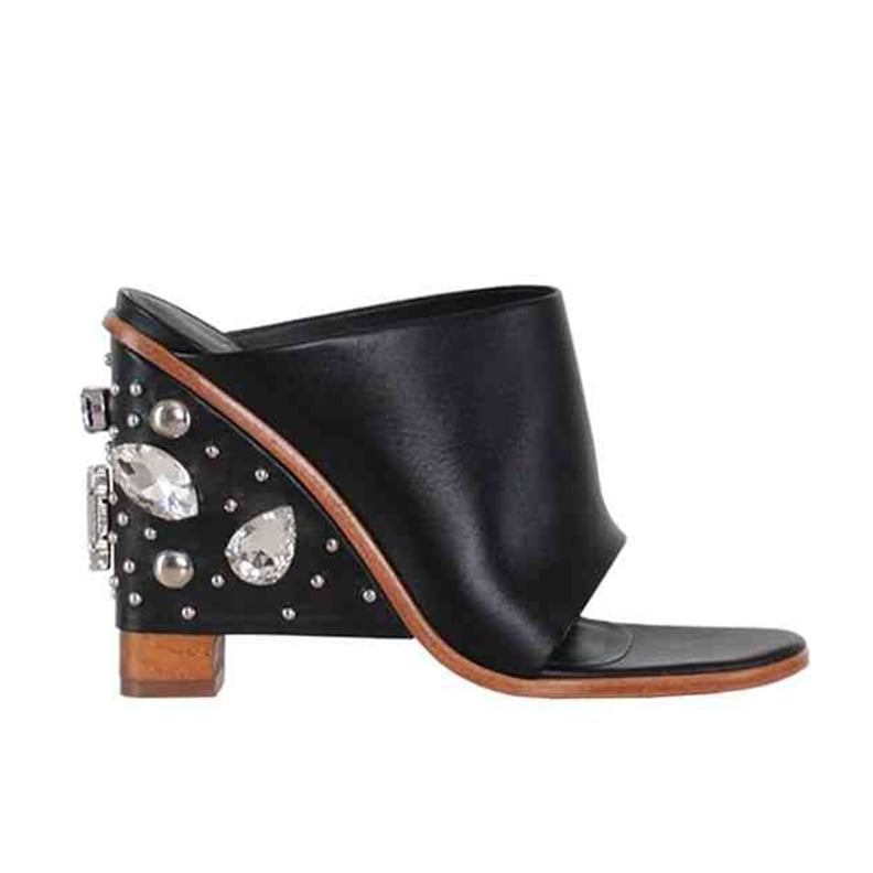 Tibi Britt Crystal Mules