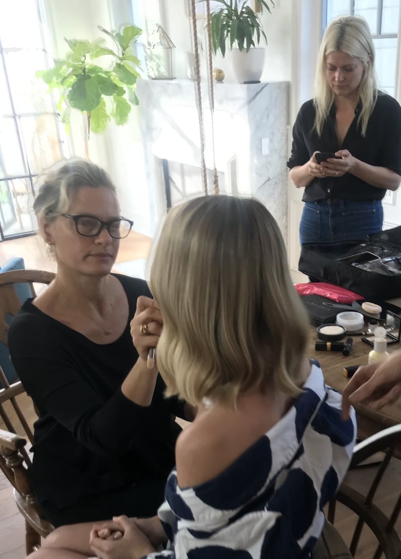 Pati Doing Margot's Makeup