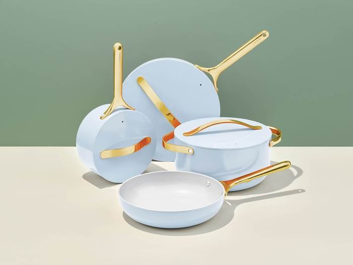 Caraway's New Pastel “Full Bloom” Cookware Set Launch