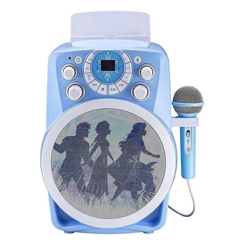 Frozen 2 Bluetooth CDG Karaoke Machine with LED Disco Party Lights