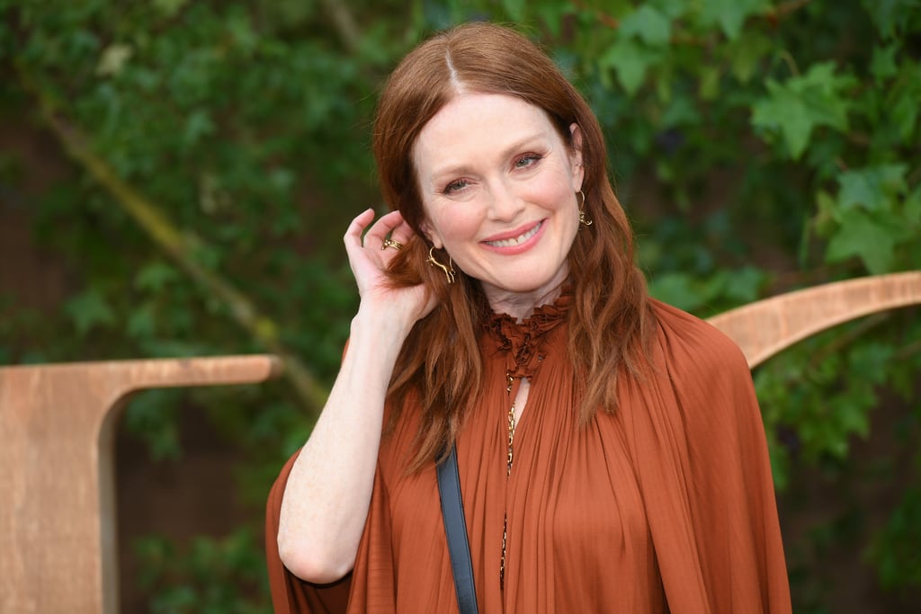 Jennifer Lawrence and Julianne Moore at Paris Fashion Week