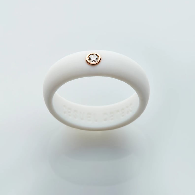 Casual Carats White Diamond Silicone Ring