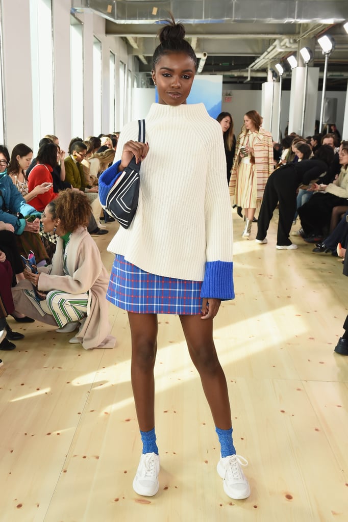 Leomie Anderson at Tory Burch Fall 2019