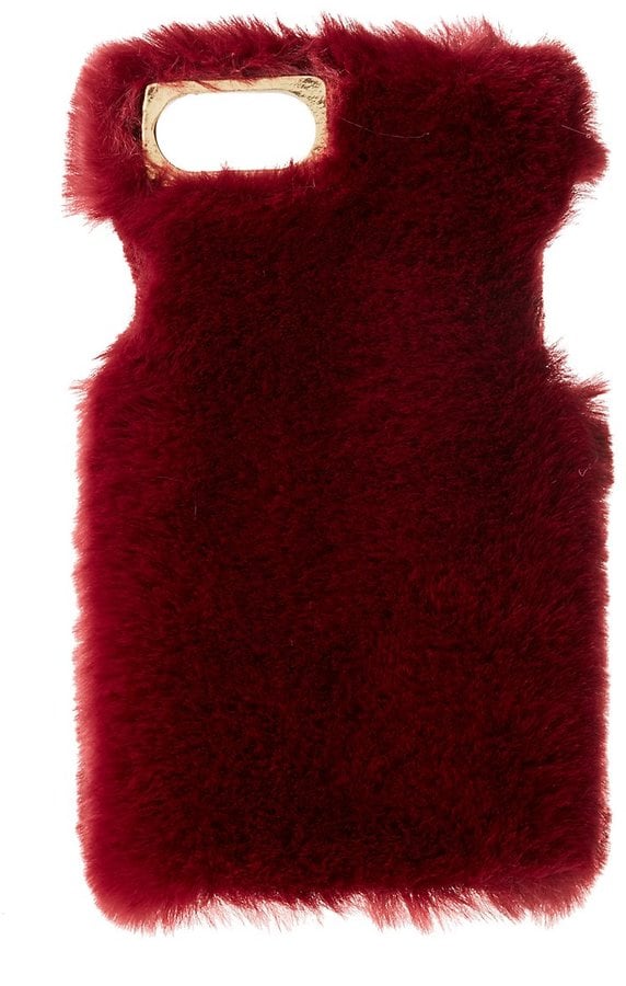 Charlotte Russe Faux Fur Phone Case