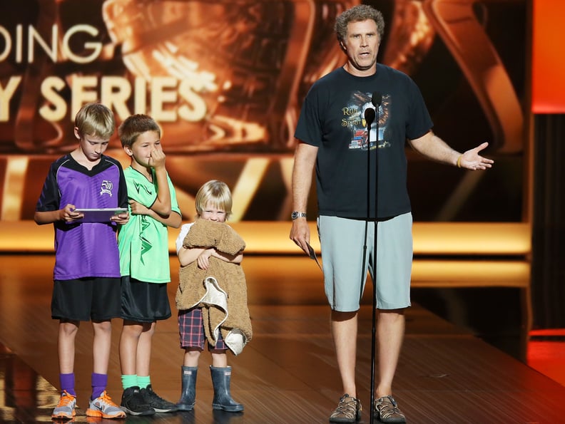 Will Ferrell and His Kids at the 2013 Emmy Awards