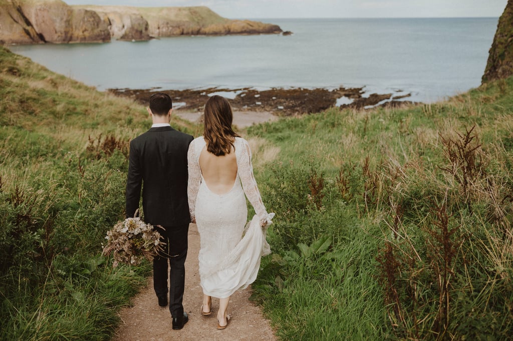 Elopement Shoot at Dunnottar Castle in Scotland