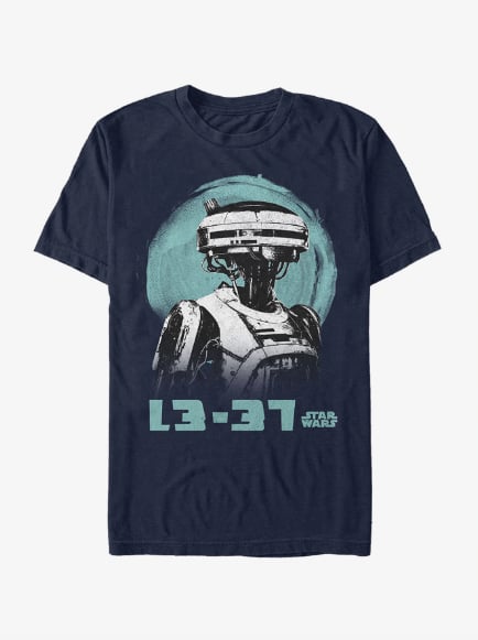 Star Wars L3-37 Watercolor Print T-shirt