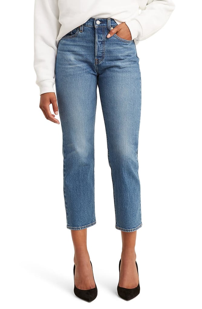 Casual-Friday Jeans: Levi's Wedgie High Waist Crop Straight Leg Jeans