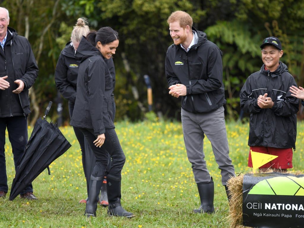 Prince Harry and Meghan Markle Toss Rainboots in New Zealand