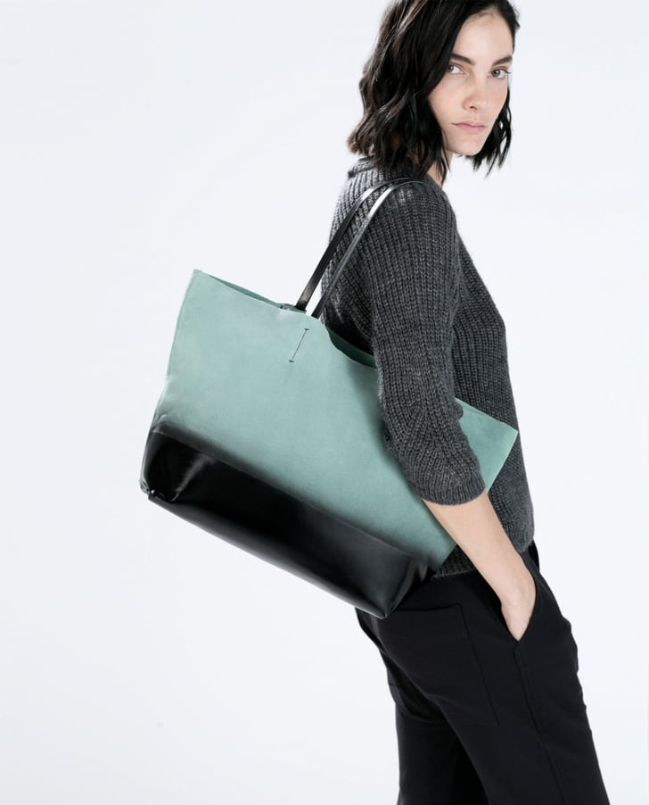 Ombre leather shopper bag ($60, originally $119) | Zara Sale Shopping ...