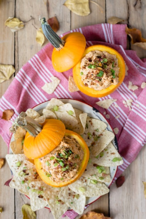 Caramelized Onion, Bacon, and Pumpkin Dip