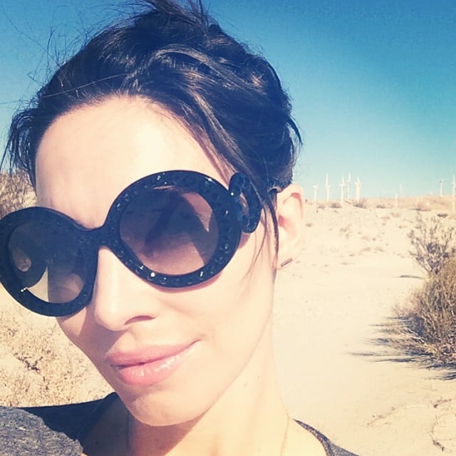Whitney Cummings snapped a selfie while on a hike, adding, "New Year's resolution: stay in the sunshine. Darkness is so 2013."
Source: Instagram user whitneyacummings