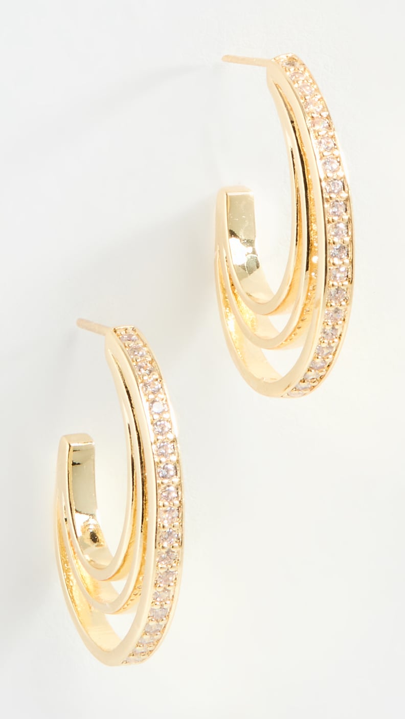 Statement Earrings: Shashi Ace Hoops