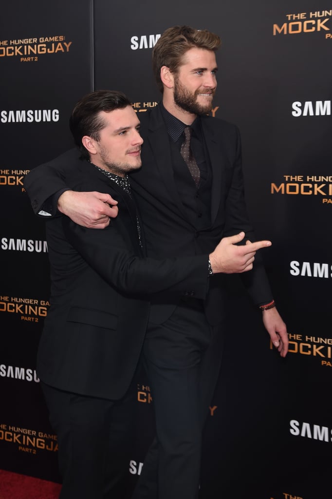 Pictured: Josh Hutcherson and Liam Hemsworth