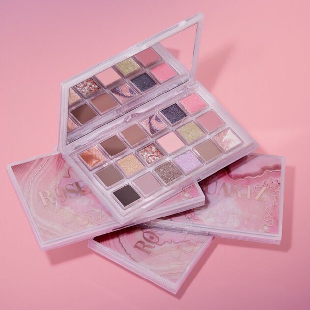 Huda Beauty Rose Quartz Eyeshadow Palette Review With Photos Pedfire