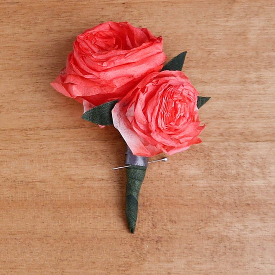 Coffee-Filter Flower Boutonnieres