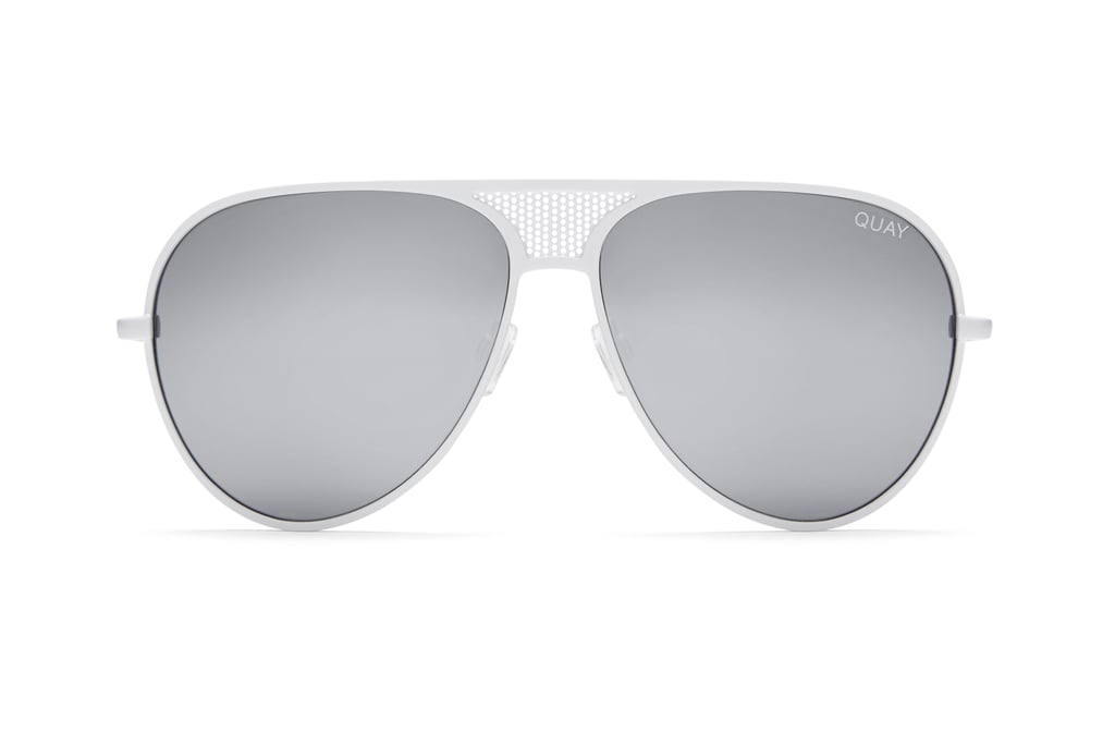 Iconic Sunglasses in White/Silver ($75)