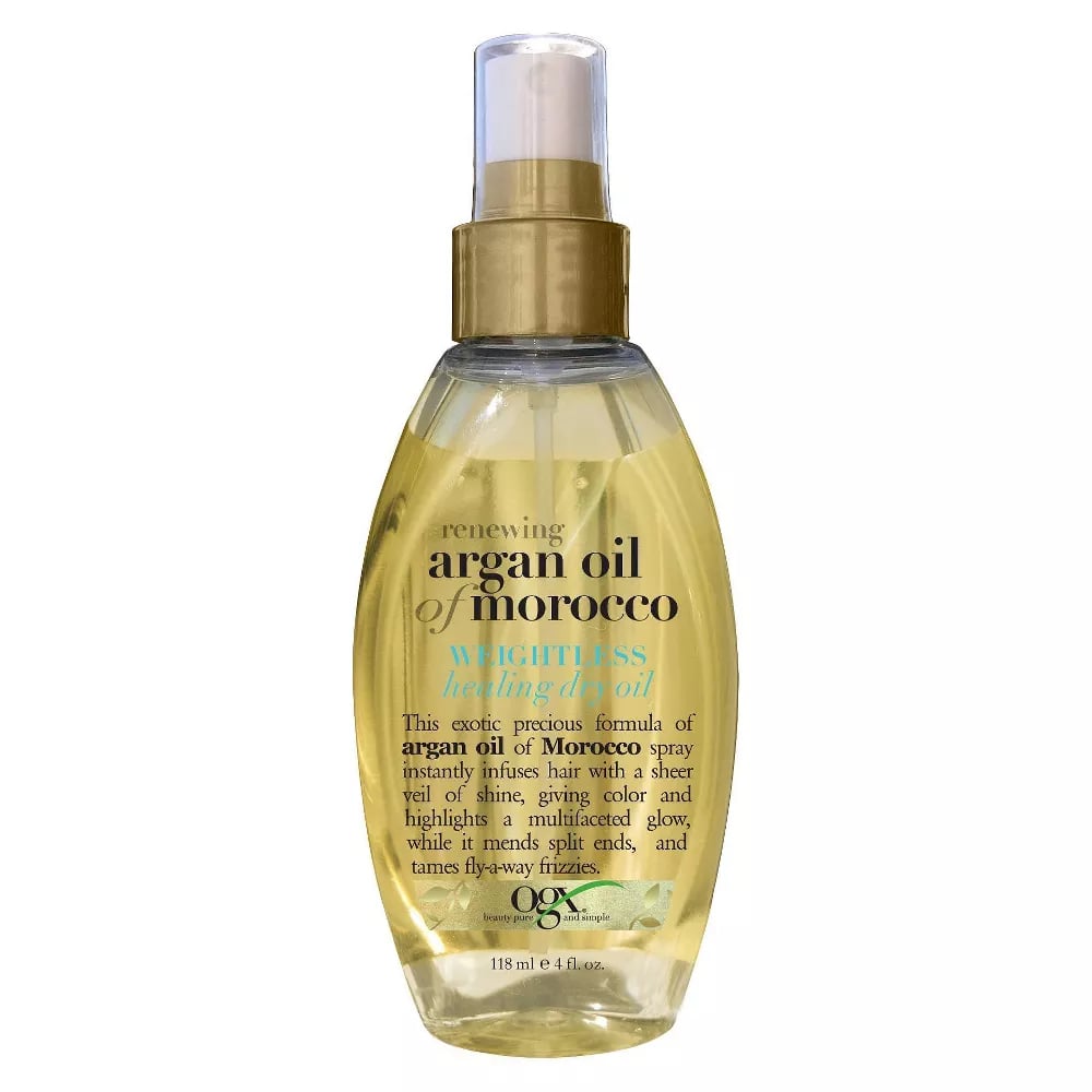 For Shine: OGX Renewing + Argan Oil of Morocco Weightless Healing Dry Oil Lightweight Hair Oil Mist