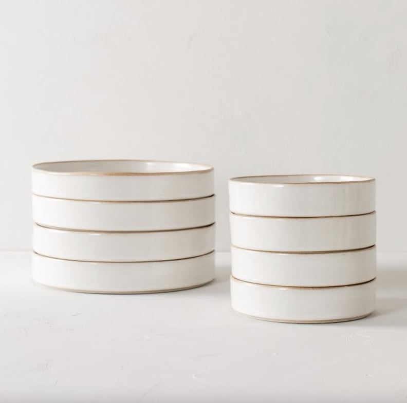 Stackable Dinnerware: Convivial Straight Salad & Dinner Plates