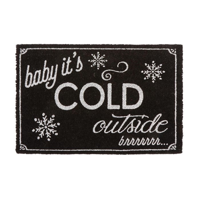 "Baby It’s Cold Outside" Coir Door Mat