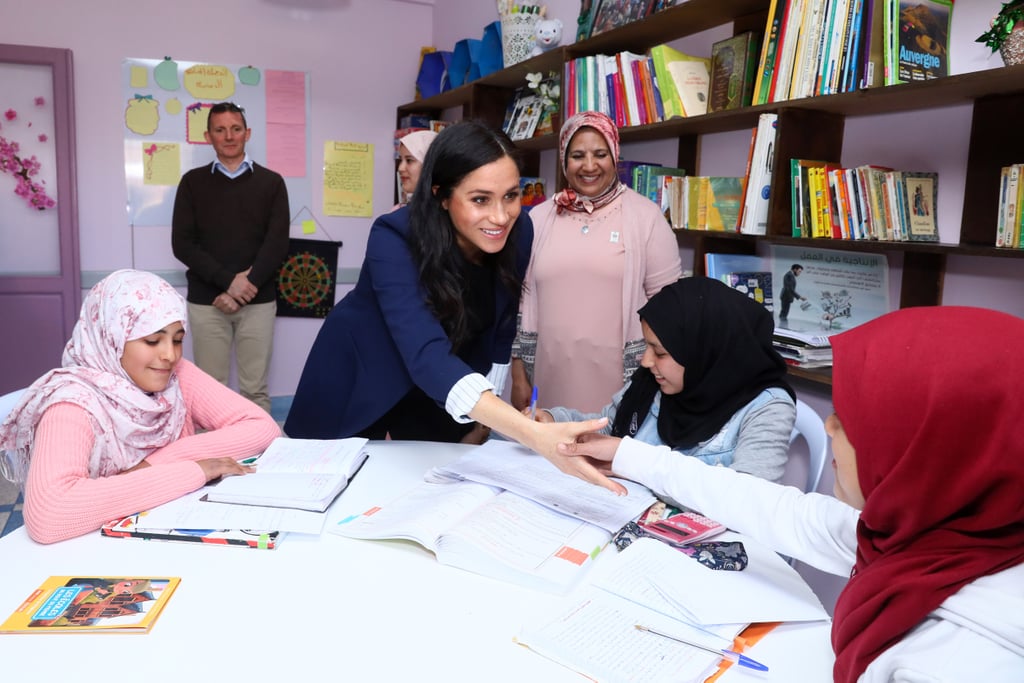 Prince Harry Meghan Markle Visit School on Morocco Tour 2019