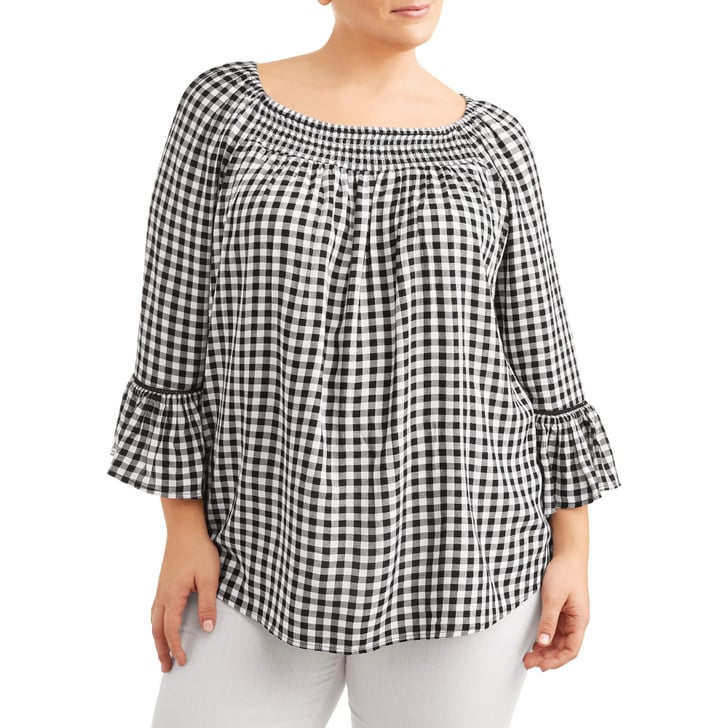 Terra and sky peasant top clearance
