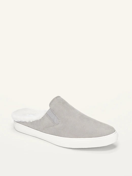 Old Navy Faux-Fur-Lined Slip-On Mules