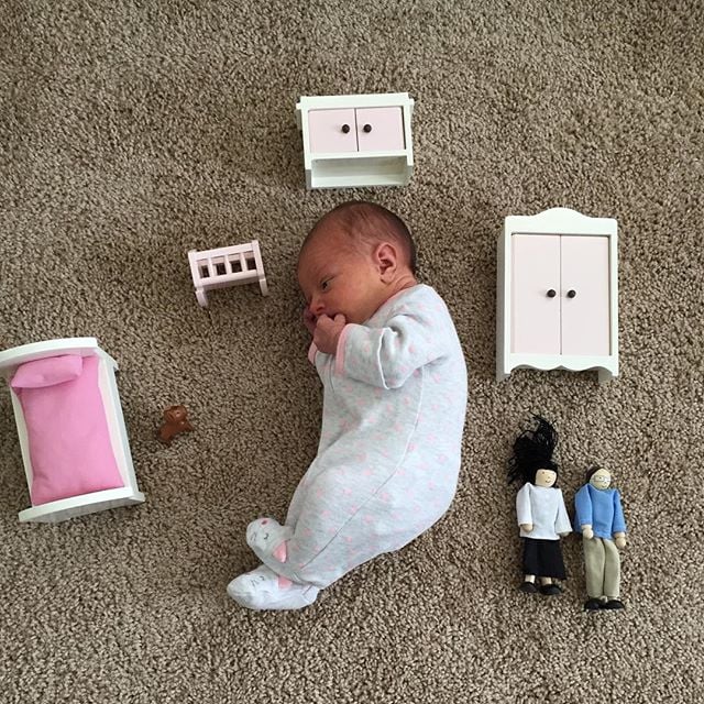 Baby vs. doll furniture.