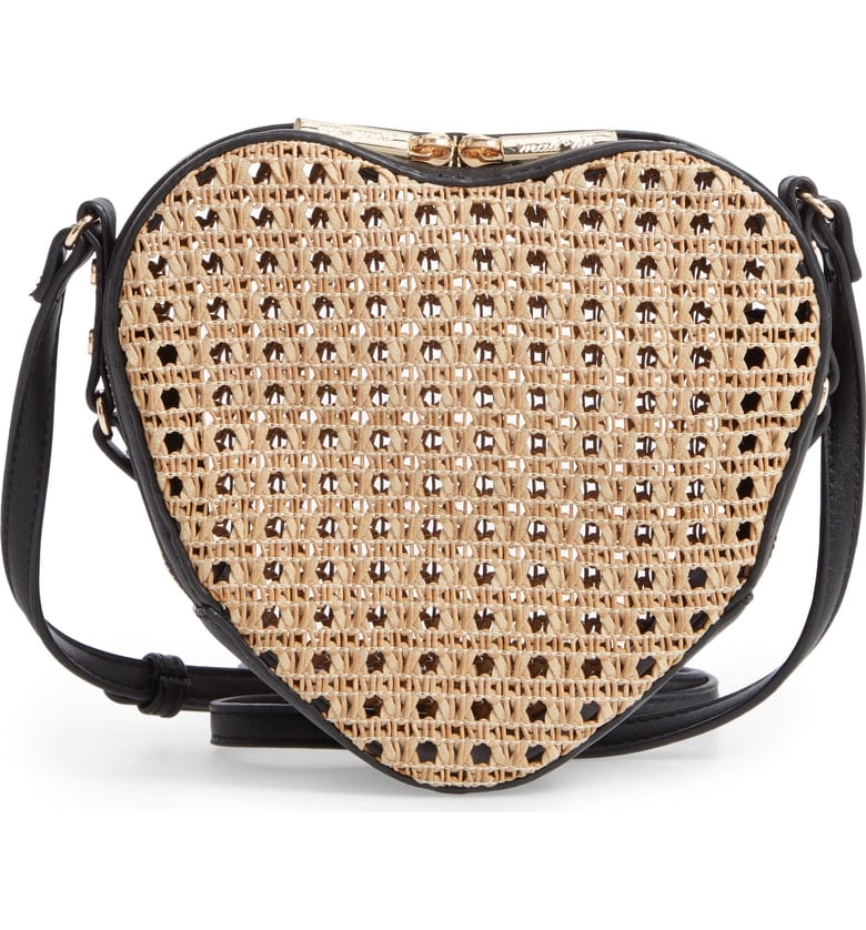 Mali + Lili Melanie Basket Heart Crossbody Bag