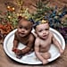 Biracial Twin Girls Rainbow Baby Photo