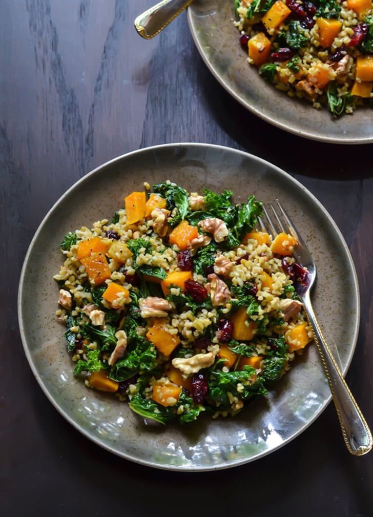 Maple-Roasted Butternut Squash and Freekeh Salad