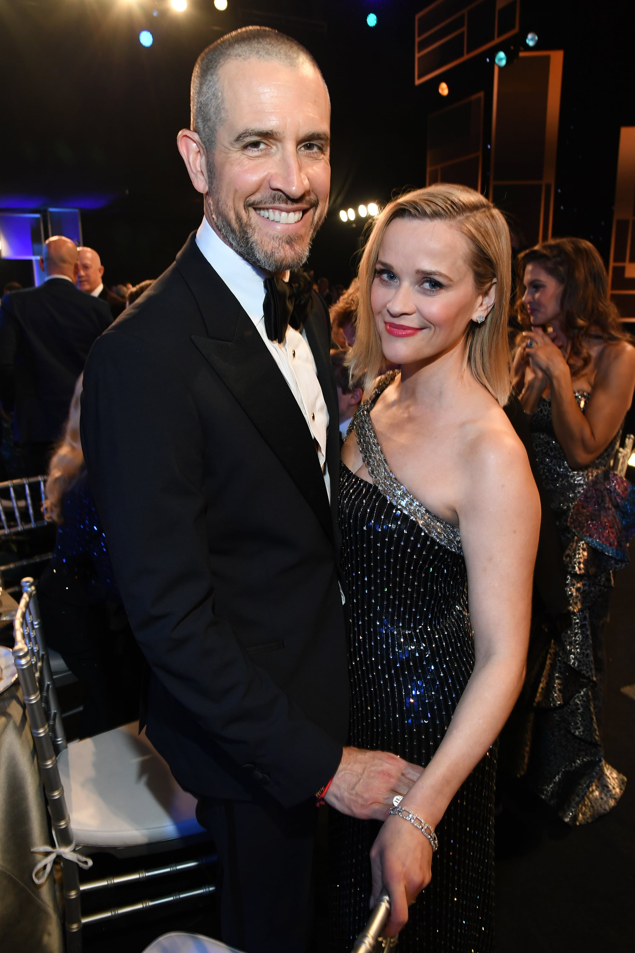 LOS ANGELES, CALIFORNIA - JANUARY 19: (L-R) Jim Toth and Reese Witherspoon attend the 26th Annual Screen Actors Guild Awards at The Shrine Auditorium on January 19, 2020 in Los Angeles, California. 721336 (Photo by Kevin Mazur/Getty Images for Turner)