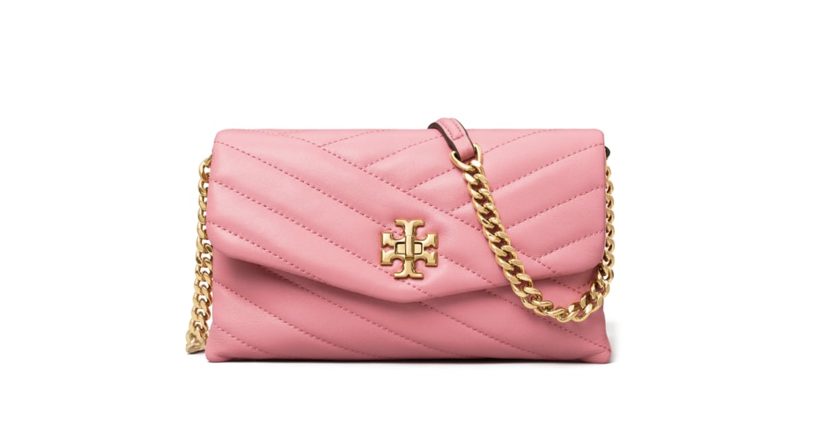 Tory Burch Kira Chevron Quilted Leather Wallet on a Chain | These 32 Pink  Gifts Are So Dreamy, You'll Keep Some For Yourself | POPSUGAR Fashion Photo  20