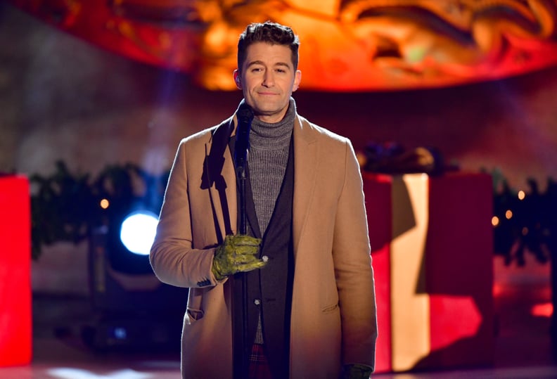 NEW YORK, NY - DECEMBER 01:  Matthew Morrison performs at the 88th Annual Rockefeller Center Christmas Tree Lighting Pre-Tape at Rockefeller Center on December 1, 2020 in New York City.  (Photo by James Devaney/GC Images)