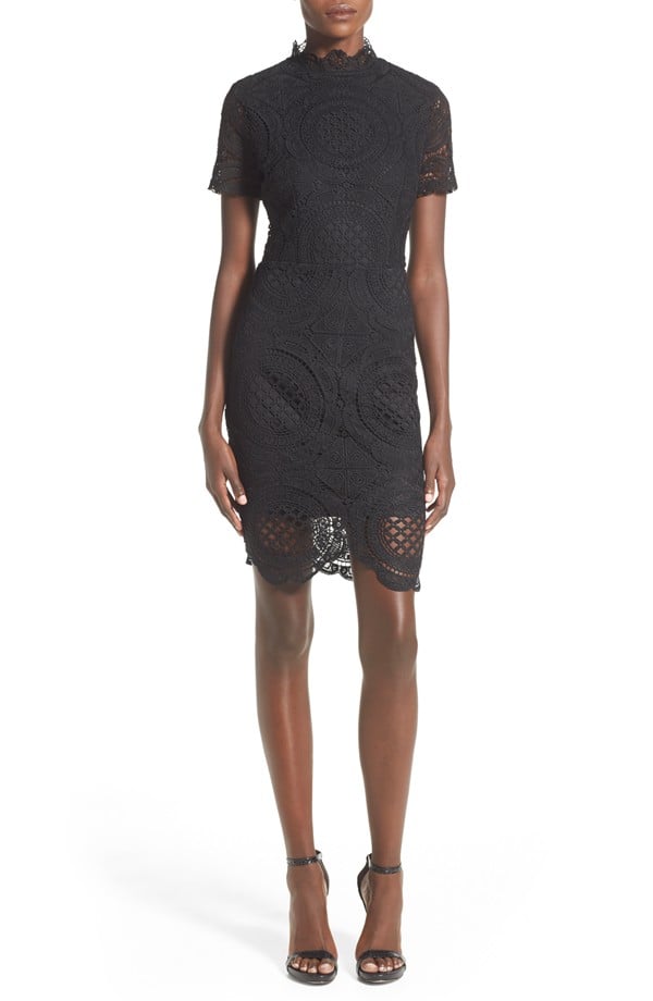 Missguided Crochet Mock Neck Sheath Dress  ($82)