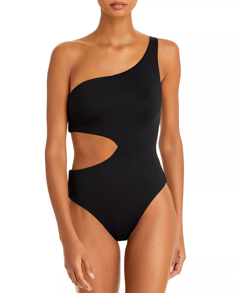 AQUA Swim One Shoulder One Piece Swimsuit ($49, originally $98)