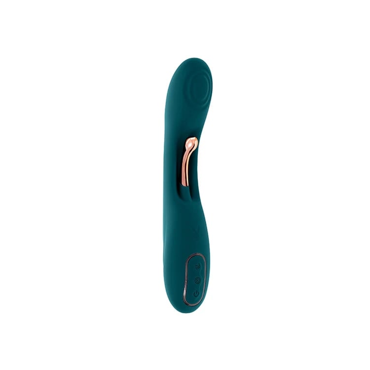 Playboy Pleasure Aurelie G-Spot Tickler Vibrator ($84)
This G-spot vibrator is one of the best new sex toys of 2025. Offering nine vibrating speeds and rhythms (from two separate motors), this sex toy is a great option for your next masturbation session. "I love how the rose gold tickler at mid-shaft is petite and thin, so it can deliver precise vibrations to the G-Spot, which makes Aurelie a great choice for those looking to squirt," Stewart says.