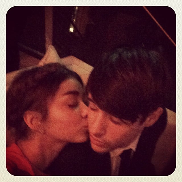 Sarah Hyland shared some sweet PDA at an afterparty.
Source: Instagram user therealsarahhyland