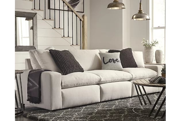 Light grey outlet couch ashley furniture