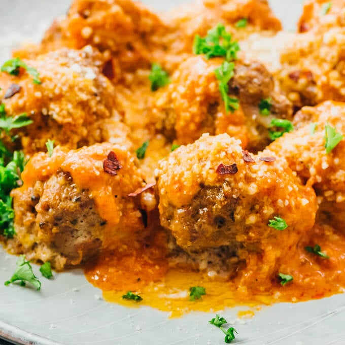 Keto Beef Meatballs LowCarb Beef Recipes POPSUGAR Fitness Photo 13